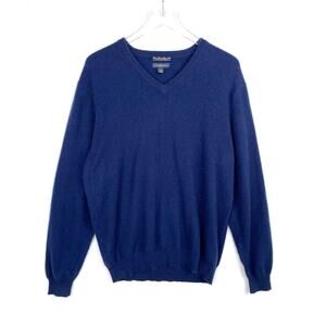 Charter Club Men's Navy Blue Cashmere Sweater Size L